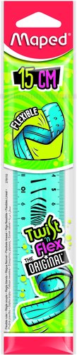 Maped Regla Twist'n Flex Flexible de 15 cm, Colores Surtidos Maped Regla Twist'n Flex Flexible de 15 cm, Colores Surtidos