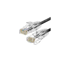 WP Cable de red Slim Cat.6a U/UTP 0,5m Negro