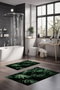 Mijölnir CT-5332 Juego de Alfombrillas de Baño de Poliéster Antideslizante Antibacteriano 40x60cm y 60x100cm
