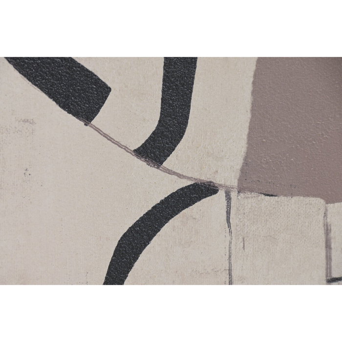 DKD Home Decor Set de 2 Cuadros Abstractos 100x4x140 cm Blanco y Gris