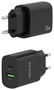 Aisens Cargador de Pared 20W con USB-C PD3.0 y USB-A QC3.0 Negro A110-0755