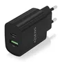 Aisens Cargador 20W con USB-C PD3.0 y USB-A QC3.0 Negro A110-0755