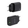 Aisens Cargador de Pared 20W con USB-C PD3.0 y USB-A QC3.0 Negro A110-0755