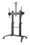 Vivolink Soporte Móvil de TV Profesional para Pantallas Grandes con Ruedas, 140 kg Máx., VESA 1000x600, Repisas Ajustables y Gestión de Cables