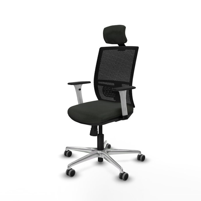 PIQUERAS Y CRESPO Silla de oficina Yunquera con mecanismo Sincro, Negro PIQUERAS Y CRESPO Silla de oficina Yunquera con mecanismo Sincro, Negro