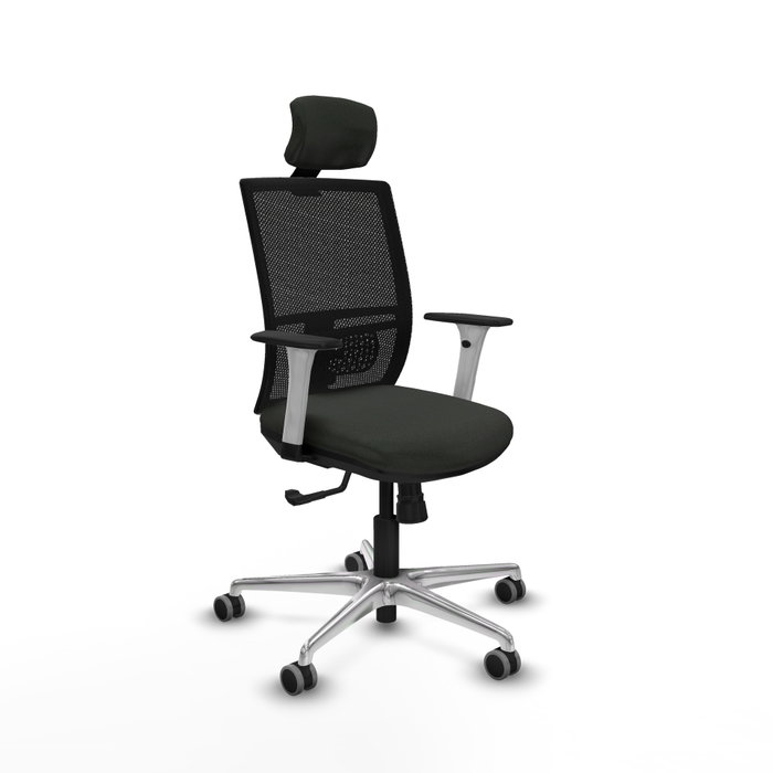 PIQUERAS Y CRESPO Silla de oficina Yunquera con mecanismo Sincro, Negro PIQUERAS Y CRESPO Silla de oficina Yunquera con mecanismo Sincro, Negro