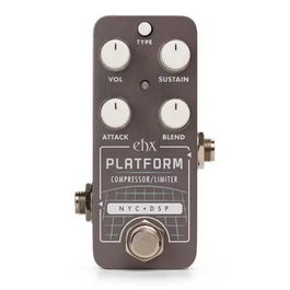 EHX Pico Platform Pedal de Compresión con Calidad de Estudio Fuente de Alimentación 9.6VDC-200mA Incluida