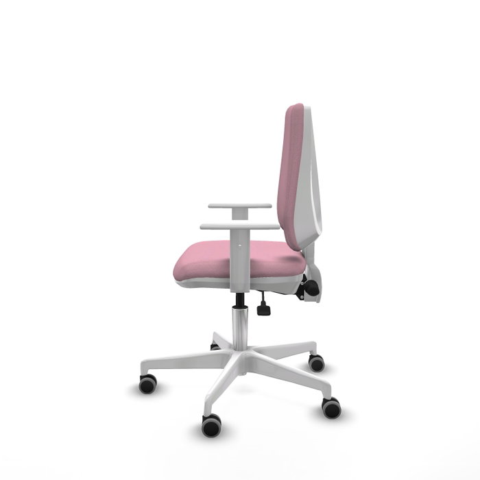 PIQUERAS Y CRESPO Silla de oficina Elche Rosa con mecanismo Asincro