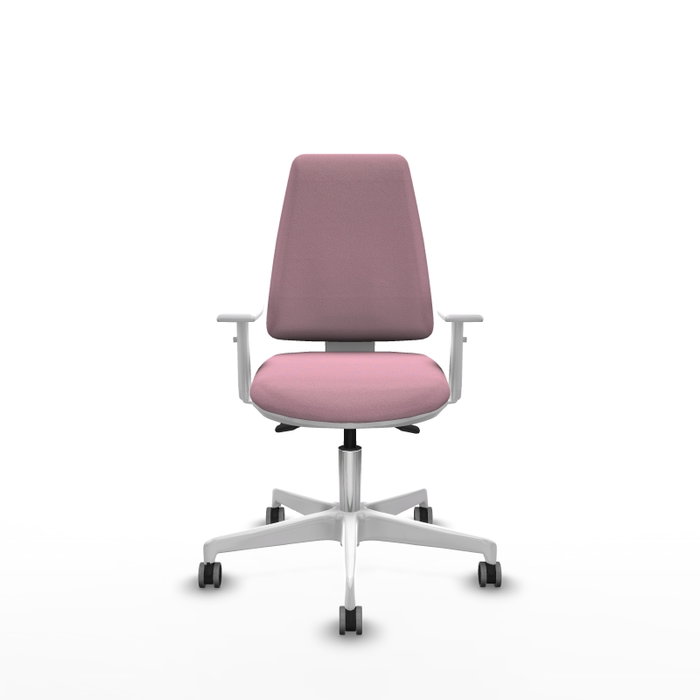 PIQUERAS Y CRESPO Silla de oficina Elche Rosa con mecanismo Asincro