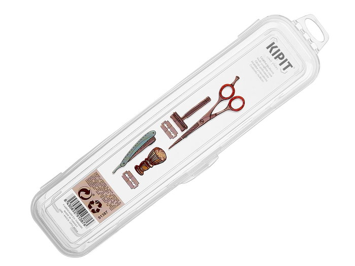 Kipit Estuche Multiuso Afeitado Transparente Plástico 25 x 6.2 x 4.3 cm (Set de 48)