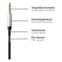 PYTHON Series Cable jack de 3,5 mm de 4 polos, 0,5 m, angulado