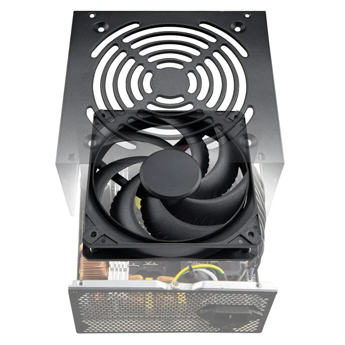 Cougar CGRVG-750 Fuente de Alimentación ATX 750W 80 PLUS Bronze - Fuente de Poder PC ATX 3.1 No Modular con Conector PCIe 12+4 pines y Ventilador de 12 cm - Color Negro