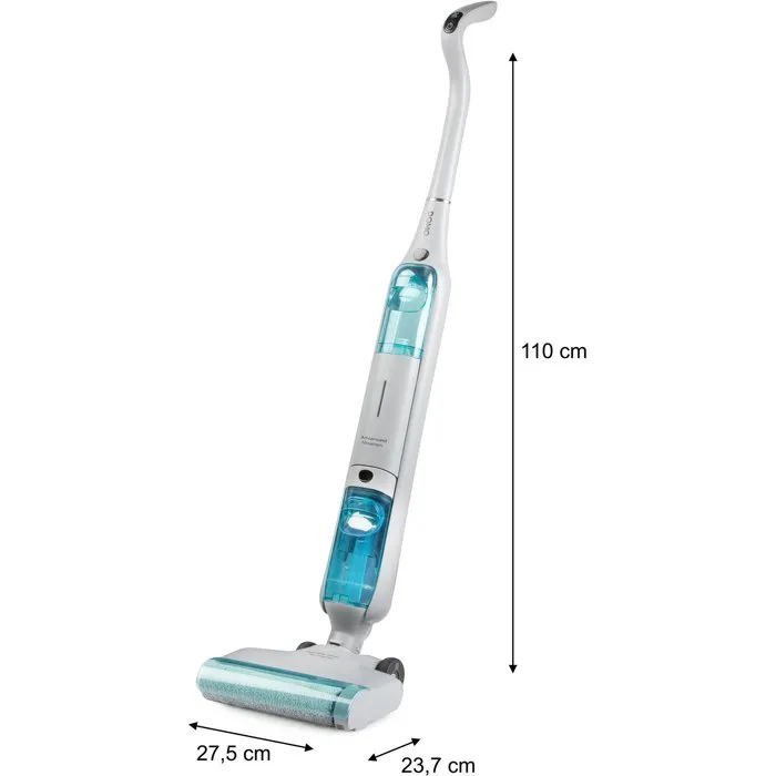 DOMO DO253SW Aspiradora y Fregona Inalámbrica - 10000 Pa, 35 Min Autonomía, Superficie hasta 75 m2, Depósito de 450 ml, Color Blanco y Azul DOMO DO253SW Aspiradora y Fregona Inalámbrica - 10000 Pa, 35 Min Autonomía, Superficie hasta 75 m2, Depósito de 450 ml, Color Blanco y Azul