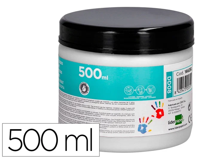Liderpapel Pintura Dedos Tarrina 500 ml Blanco Liderpapel Pintura Dedos Tarrina 500 ml Blanco
