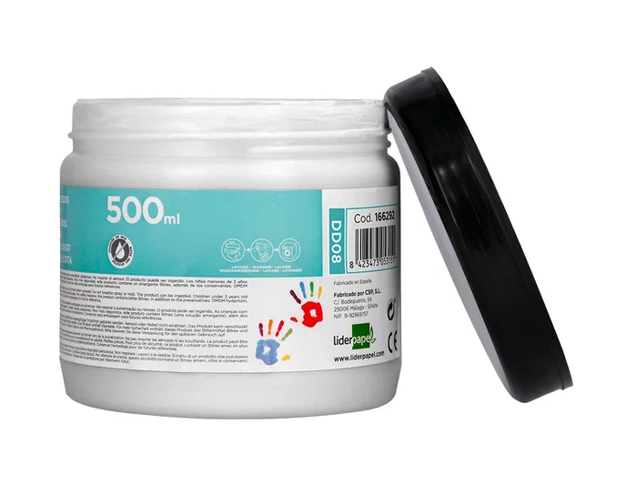 Liderpapel Pintura Dedos Tarrina 500 ml Blanco Liderpapel Pintura Dedos Tarrina 500 ml Blanco