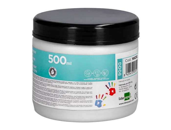 Liderpapel Pintura Dedos Tarrina 500 ml Blanco Liderpapel Pintura Dedos Tarrina 500 ml Blanco