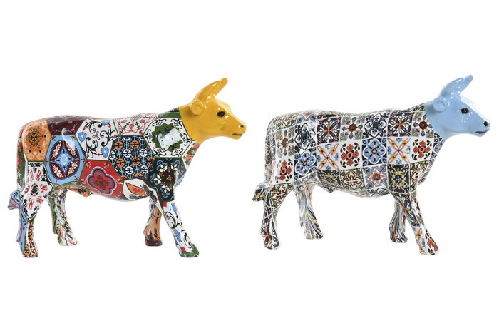 DKD Home Decor Figura de Toro en Resina Surtida (Pack de 2) DKD Home Decor Figura de Toro en Resina Surtida (Pack de 2)