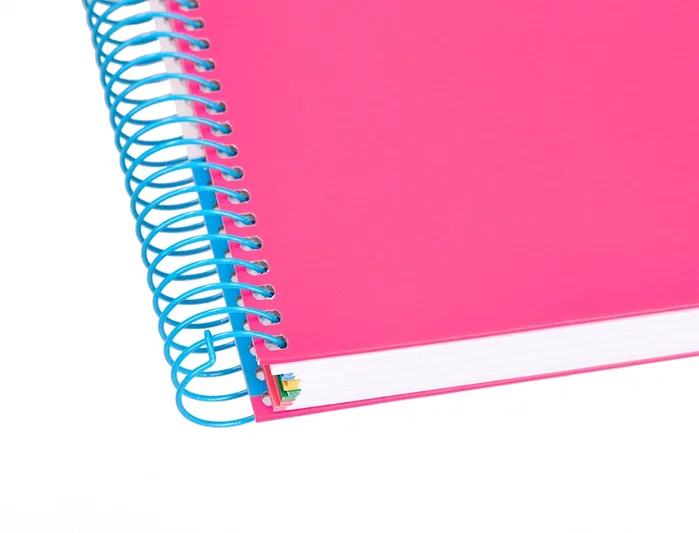 Antartik Cuaderno Espiral A5 Micro Tapa Forrada Rosa 120 Hojas