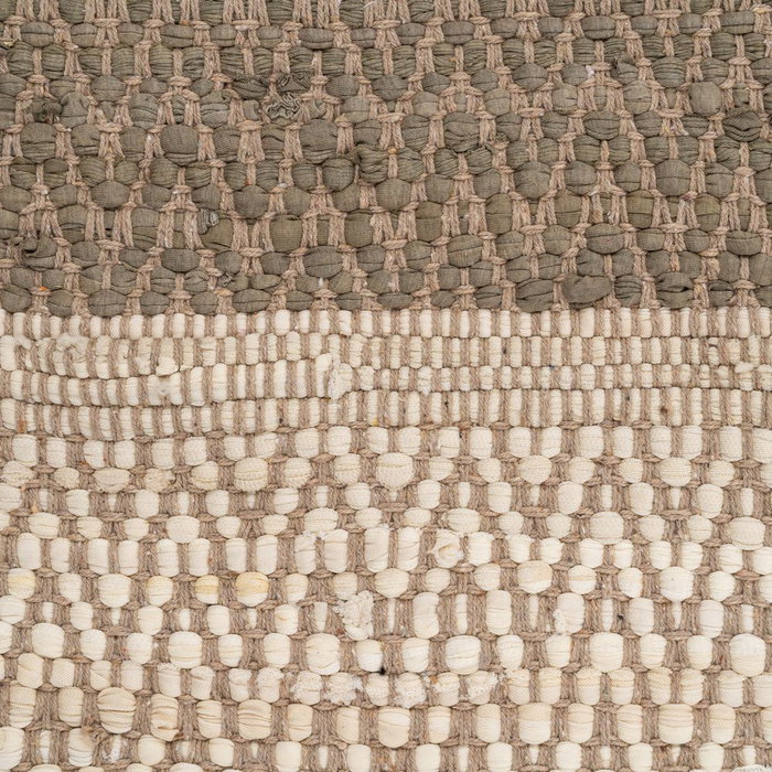 Alfombra Rayas Natural Algodón 200 X 300 cm