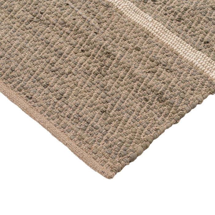 Alfombra Rayas Natural Algodón 200 X 300 cm