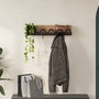 Hanah Home Liora Hanger Sapphire, Percha de Metal de Roble, 63cm Ancho, Carga 5kg, Montaje Pared