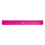 Milan Kit de Reglas Flex&Resistant, 4 Piezas, Rosa Translúcido