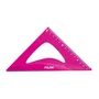 Milan Kit de Reglas Flex&Resistant, 4 Piezas, Rosa Translúcido