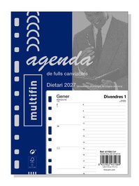 Finocam Recambio Agenda Anual 2027 Catalán Multifin 3002 155x215