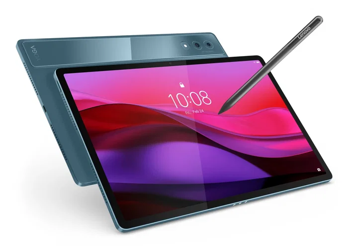 Lenovo Tablet Yoga Tab Plus 12.7" Snapdragon 8 Gen 3 AI - 16GB RAM 256GB - 3K 144Hz - Wi-Fi 7 - Android 14 - Tidal Teal - Incluye Lápiz Lenovo Tab Pen Pro y Teclado