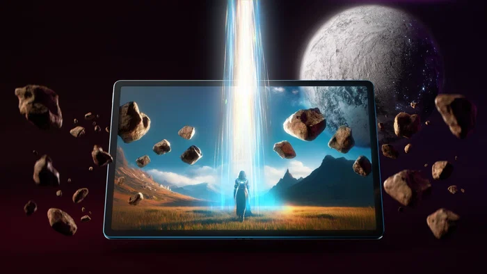 Lenovo Tablet Yoga Tab Plus 12.7" Snapdragon 8 Gen 3 AI - 16GB RAM 256GB - 3K 144Hz - Wi-Fi 7 - Android 14 - Tidal Teal - Incluye Lápiz Lenovo Tab Pen Pro y Teclado