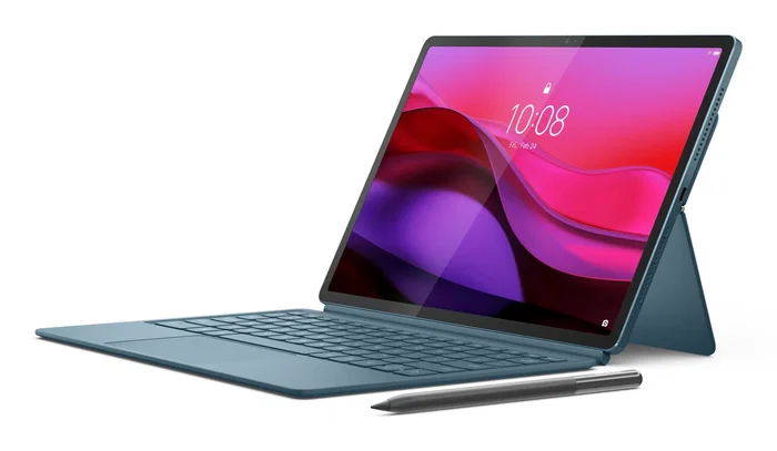 Lenovo Tablet Yoga Tab Plus 12.7" Snapdragon 8 Gen 3 AI - 16GB RAM 256GB - 3K 144Hz - Wi-Fi 7 - Android 14 - Tidal Teal - Incluye Lápiz Lenovo Tab Pen Pro y Teclado