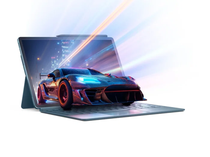 Lenovo Tablet Yoga Tab Plus 12.7" Snapdragon 8 Gen 3 AI - 16GB RAM 256GB - 3K 144Hz - Wi-Fi 7 - Android 14 - Tidal Teal - Incluye Lápiz Lenovo Tab Pen Pro y Teclado