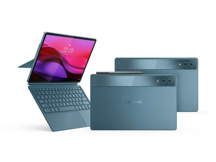 Lenovo Tablet Yoga Tab Plus 12.7" Snapdragon 8 Gen 3 AI - 16GB RAM 256GB - 3K 144Hz - Wi-Fi 7 - Android 14 - Tidal Teal - Incluye Lápiz Lenovo Tab Pen Pro y Teclado