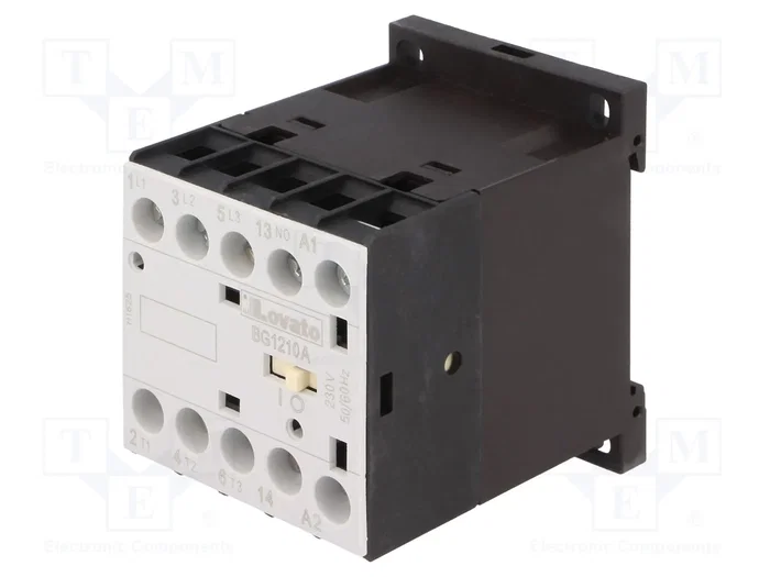 LOVATO ELECTRIC Contactor BG 3-polar 12A 230VAC LOVATO ELECTRIC Contactor BG 3-polar 12A 230VAC