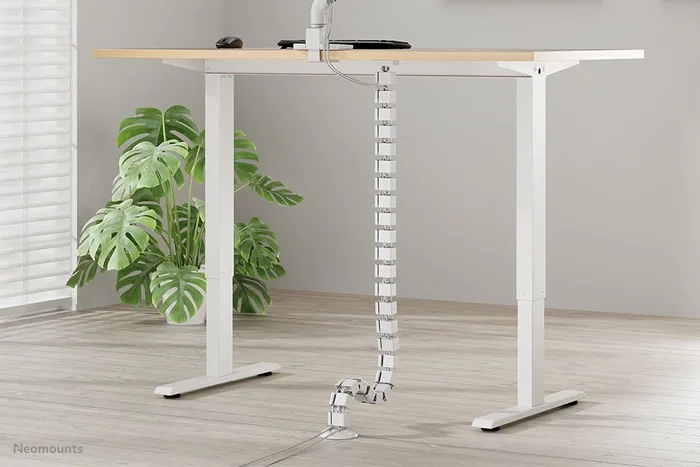 Neomounts ADS06-132WH Organizador Vertebral de Cables para Escritorio con Fijación Magnética - Universal - Blanco