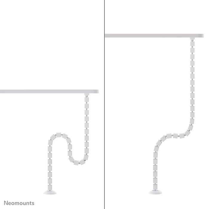 Neomounts ADS06-132WH Organizador Vertebral de Cables para Escritorio con Fijación Magnética - Universal - Blanco