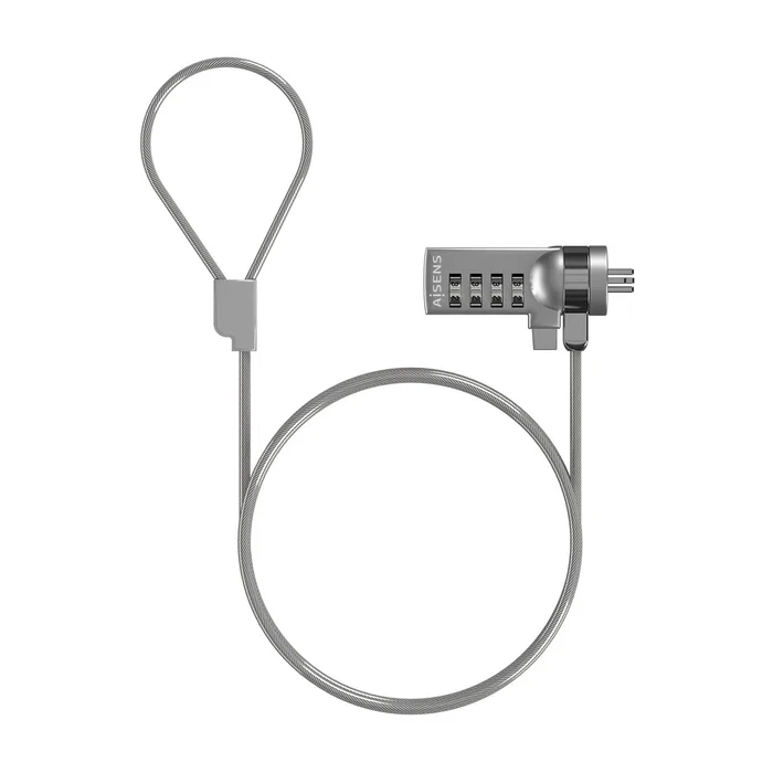AISENS CABLE DE SEGURIDAD T-LOCK CON CERRADURA DE COMBINACION PARA ORDENADOR, MONITOR, PORTATIL 1.5M AISENS CABLE DE SEGURIDAD T-LOCK CON CERRADURA DE COMBINACION PARA ORDENADOR, MONITOR, PORTATIL 1.5M