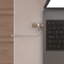 AISENS Cable de Seguridad con Cerradura de Combinación 1,5m Plata ASLK-D40N01-SL