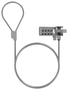Aisens Cable de Seguridad con Cerradura de Combinación ASLK-D40N01-SL 1.5m Plata