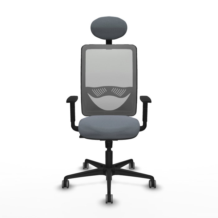PIQUERAS Y CRESPO Silla de oficina Zulema Gris con mecanismo Sincro PIQUERAS Y CRESPO Silla de oficina Zulema Gris con mecanismo Sincro