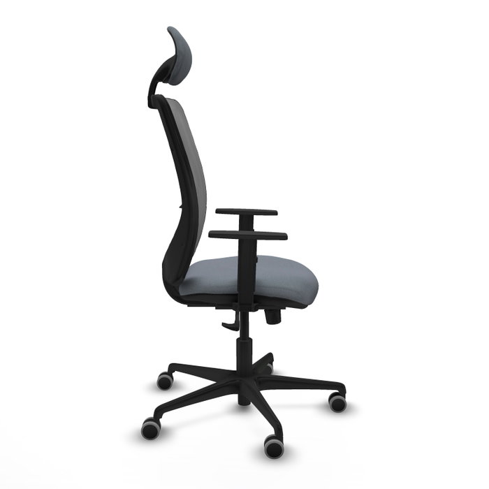 PIQUERAS Y CRESPO Silla de oficina Zulema Gris con mecanismo Sincro PIQUERAS Y CRESPO Silla de oficina Zulema Gris con mecanismo Sincro
