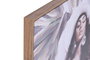 DKD Home Decor Set de 2 Cuadros de Lienzo Chica Palmera 80x80 cm