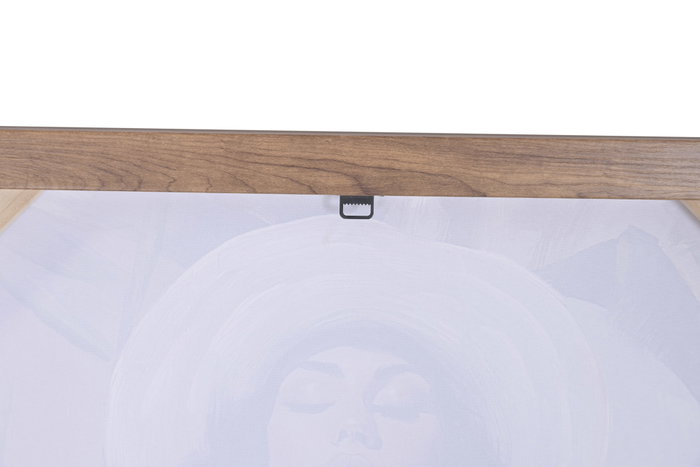 DKD Home Decor Set de 2 Cuadros de Lienzo Chica Palmera 80x80 cm