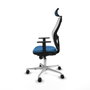 PIQUERAS Y CRESPO Silla de oficina Jorquera Azul claro y Blanco