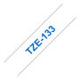 Brother Cinta Laminada TZe-133 Azul sobre Transparente 12mm