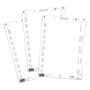 Durable 100302 Etiquetas para Bolsillos de Identificación 15 x 6,7 cm