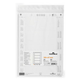 Durable 100302 Etiquetas para Bolsillos de Identificación 15 x 6,7 cm