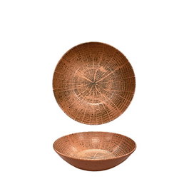 SUMMA Forest Terracota Bowl Coupe de Gres, 17 cm Diámetro x 5 cm Alto, Capacidad 40 cl (Set de 6)