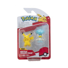 Jazwares Pack Figuras Pokemon Generación IX Escarlata y Violeta con Pikachu y Sprigatito, Fuecoco o Quaxly 5 cm