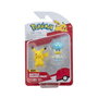 Jazwares Pack Figuras Pokemon Generación IX Escarlata y Violeta con Pikachu y Sprigatito, Fuecoco o Quaxly 5 cm
